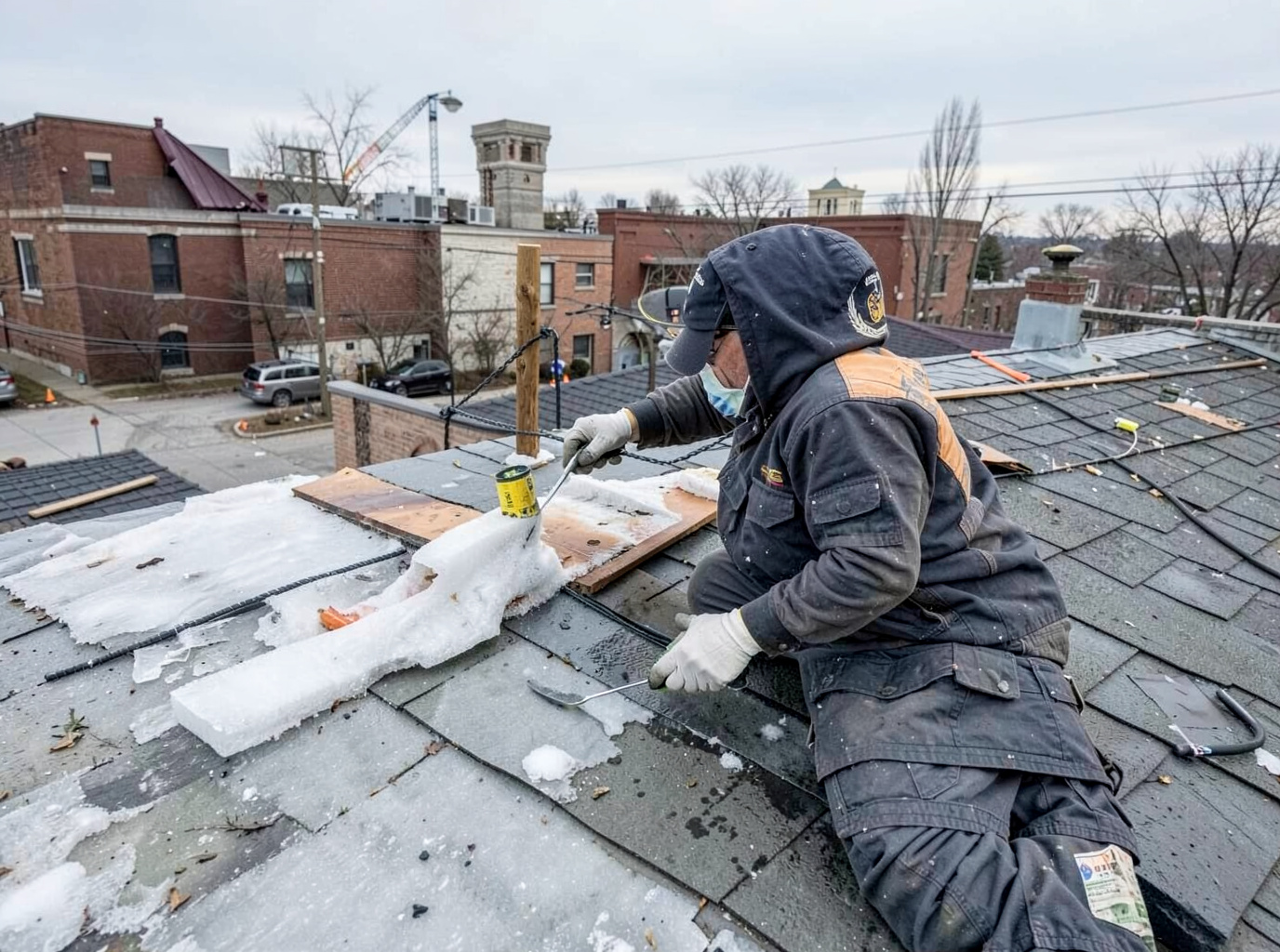 Ice Dam Roof Repair in Flint, MI